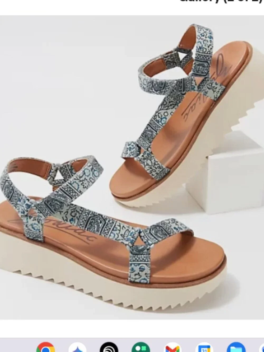 Zodiac Scarf Patterned Sport Sandals - Bria-Cacus- 7.5M A380307